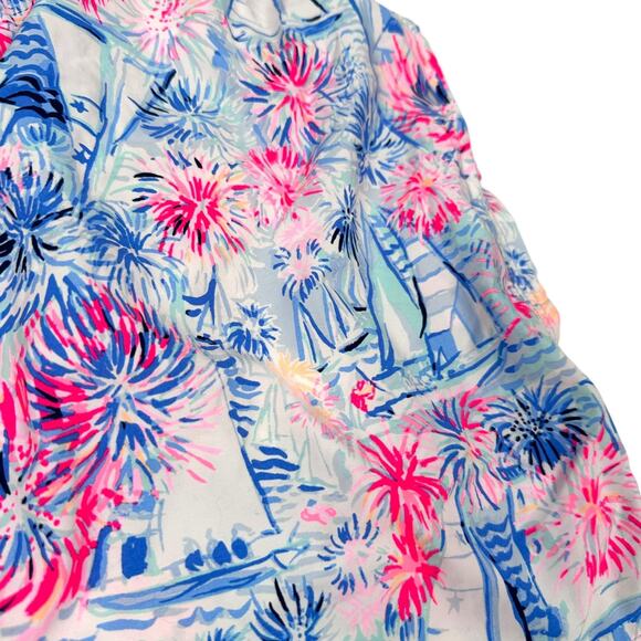 Lilly Pulitzer Capri Swim Trunks Shorts Mens XL Boca Blue Its a Sailabration New - Picture 3 of 9